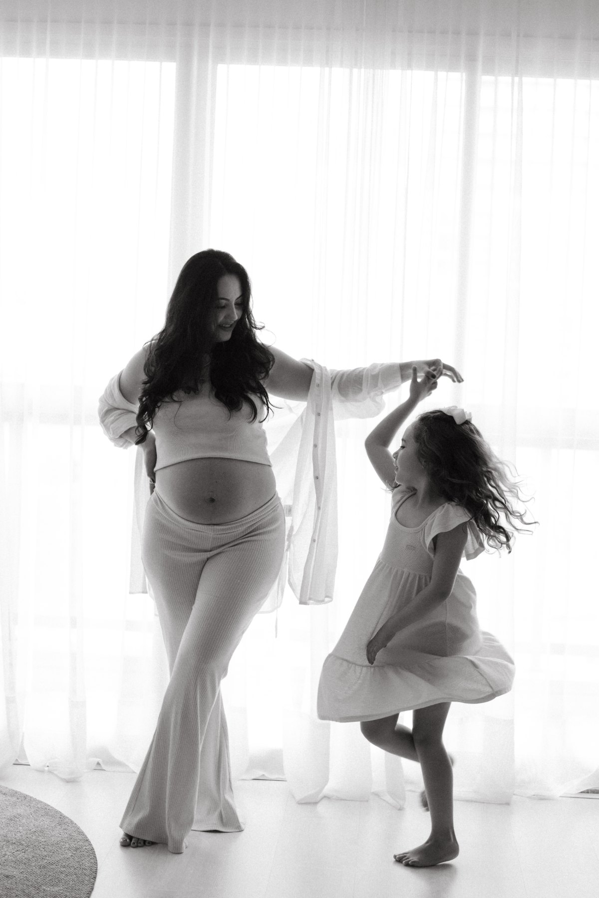 Gestante · mãe e filha